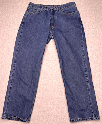 Vintage Levis 550 Jeans Mens 36x29 Blue Stone Wash Red Tab Straight Denim