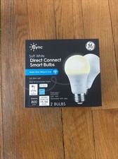 Cync Soft White Direct Connect Smart Light Bulbs Qty 2-New Dimmable With App A19
