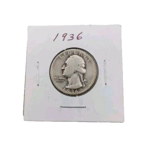 1936 25C Washington Quarter Dollar in Good Condition