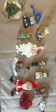 Vintage Mixed Christmas Ornament Lot Of 12