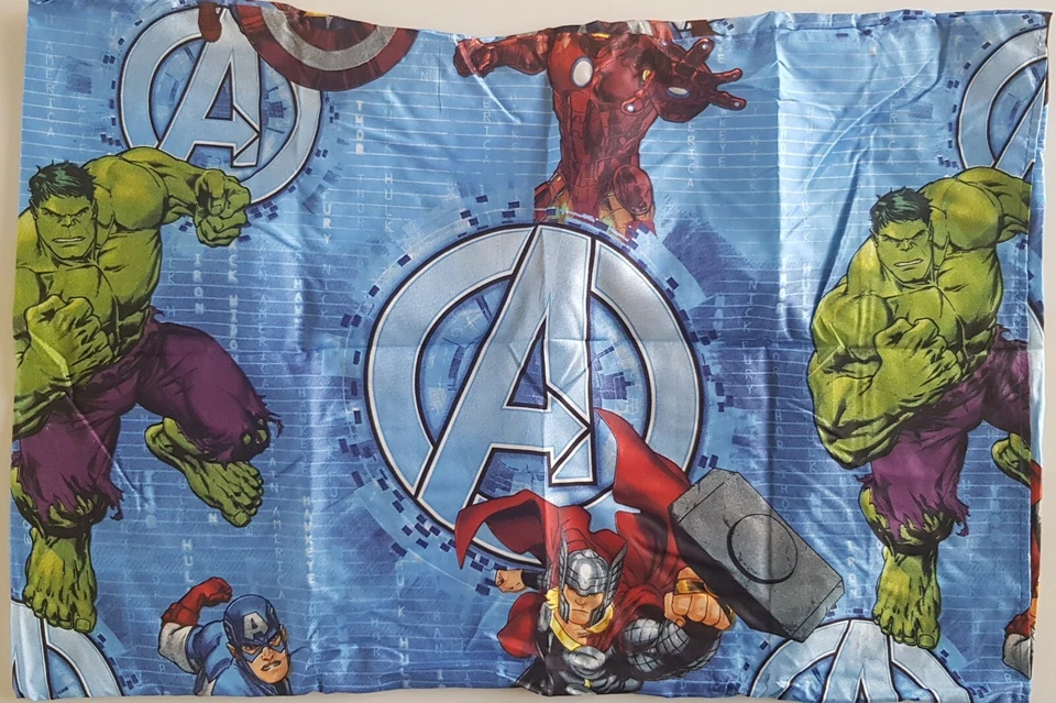 Licensed MARVEL AVENGERS 2 in 1 SINGLE Bed Quilt Cover Set HULK IRON MAN THOR - Image 4 of 4