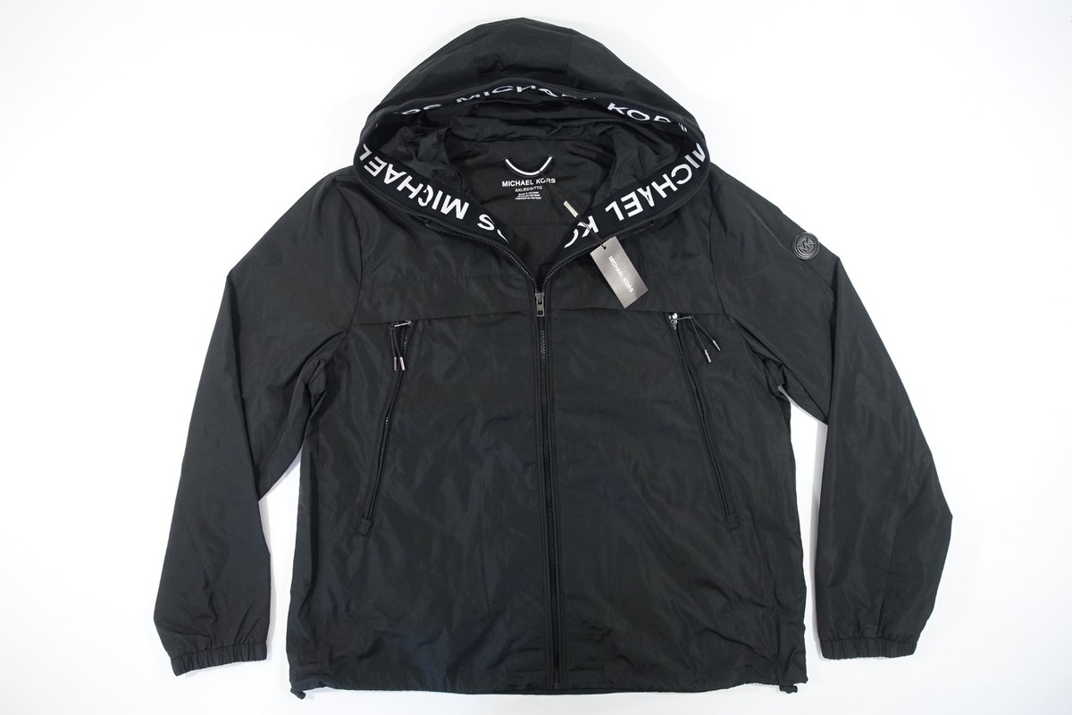 MICHAEL KORS CH3205H67F BLACK XL LOGO TAPE HOODED WOVEN MICHAEL KORS CH3205H67F BLACK XL LOGO TAPE HOODED WOVEN