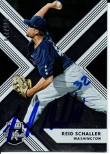 Reid Schaller Washington Nationals 2018 Panini Elite Autographed Signed Card