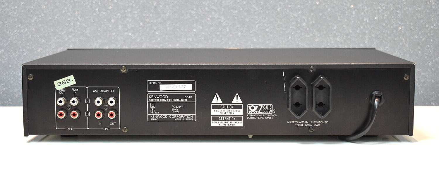 KENWOOD GE87 7Band Stereo Graphic Equalizer Top Zustand eBay