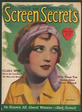 Screen Secrets January 1928 Marion Davies~Clara Bow~Louise Brooks~Greta Garbo