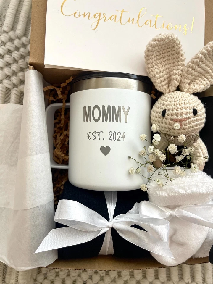 Caja de regalo de lujo para futuros padres Caja de regalo para mamá y papá Caja de regalo para Foto 3 de 4