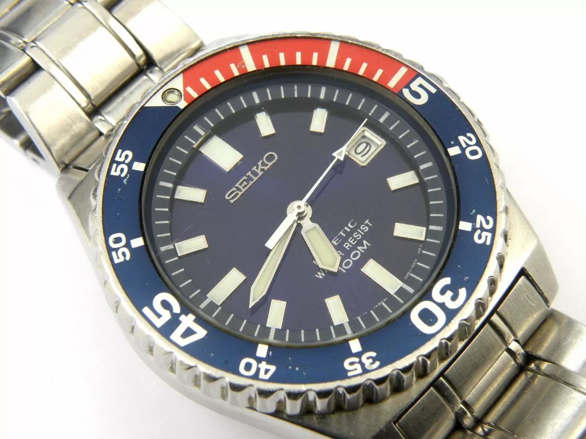 Men's Seiko 5M62-0A10 Pepsi Watch | eBay