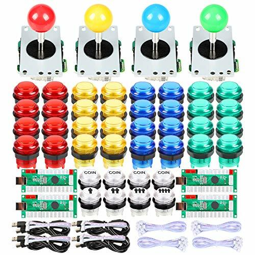 4 Player Classic fai da te Joystick Arcade Kit Parts USB Encoder per PC controll