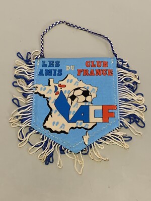 Fanion Vintage Les Amis Du Club France ACF - Ancien Drapeau Football