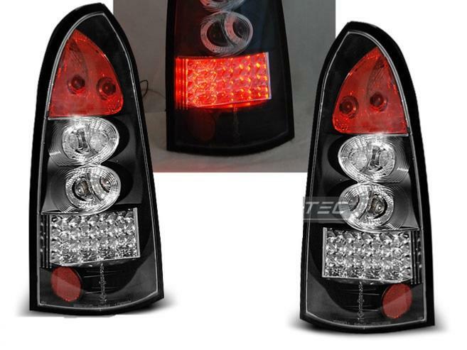 Feux arriere Opel Astra G 97-04 LED noir - Paire d'optiques tuning fumés