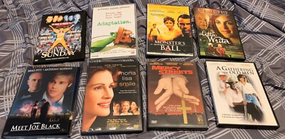 Drama Movie 8 DVD Lot - Any Given Sunday / Meet Joe Black / Adaptation / & More