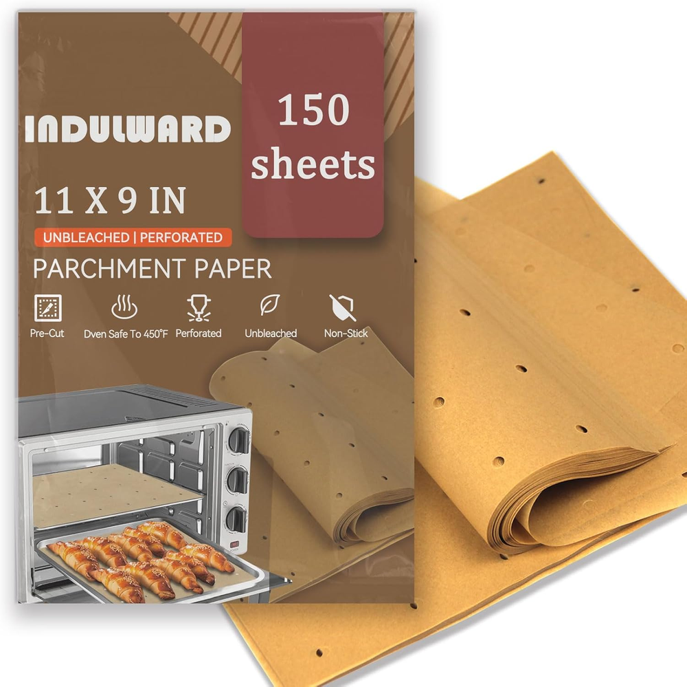 Disposable Perforated Rectangular Air Fryer Parchment Liners