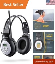 Walkman-style FM Stereo Headset Radio Lightweight Bluetooth Compatible
