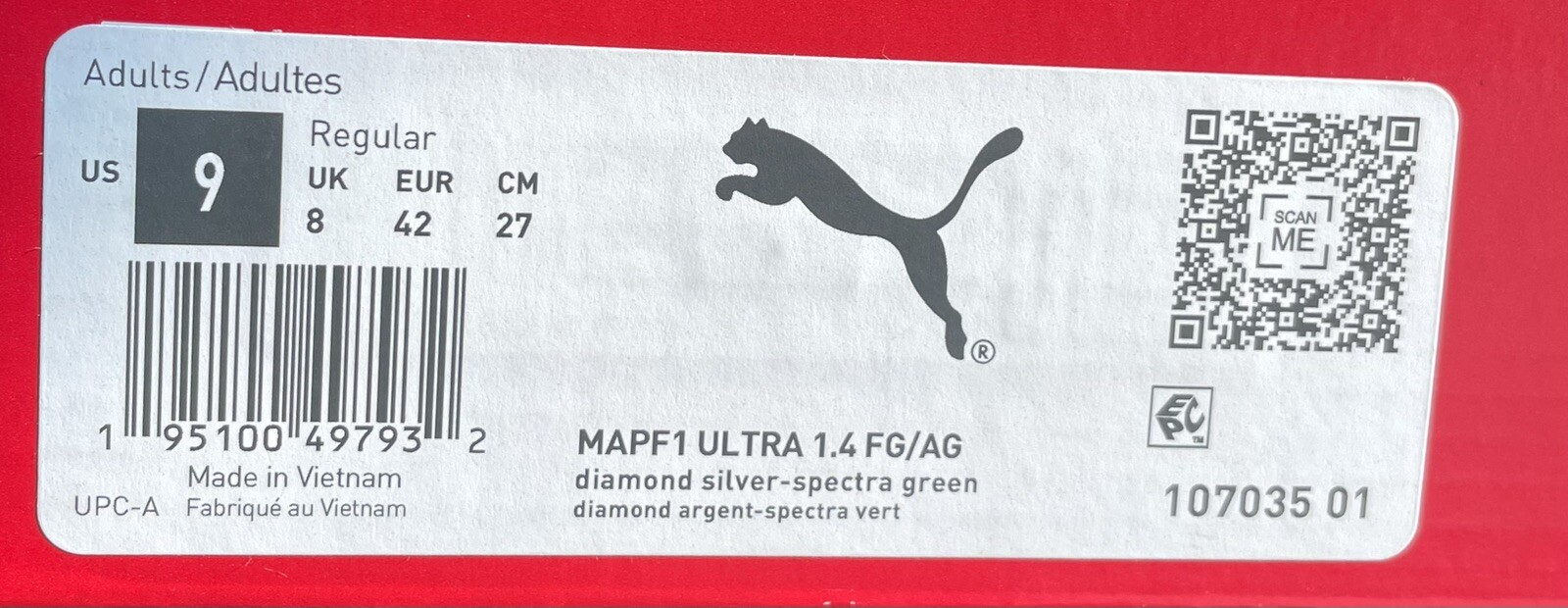 PUMA Mercedes F1 ULTRA 1.4 FG/AG Soccer Cleats LIMITED EDITION Men's Size 9 thumbnail 14