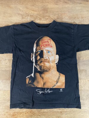 Vintage WWF Stone Cold Steve Austin 100%Pure Youth Murina Made In 