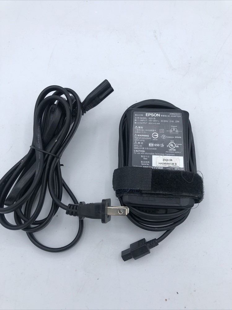 Epson A251B PictureMate Compact Photo Printer 42V Cord Power Supply AC Adapter