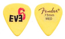 Eve 6 Jon Siebels Yellow Fender Guitar Pick - 2000 Horrorscope Tour