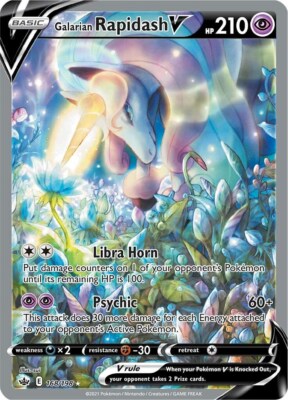 POKÉMON PSA 10 GEM Galarian Rapidash V 168/198 SwSh: Chilling