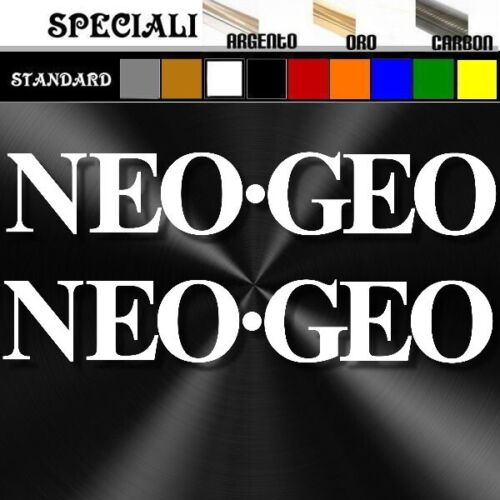 coppia adesivi NEOGEO neo geo prespaziato,arcade bartop cabinet 20cm - Afbeelding 1 van 1