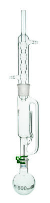 Soxhlet Extraction Apparatus - 200mL Extractor, 500mL Flask, Condenser - Eisco