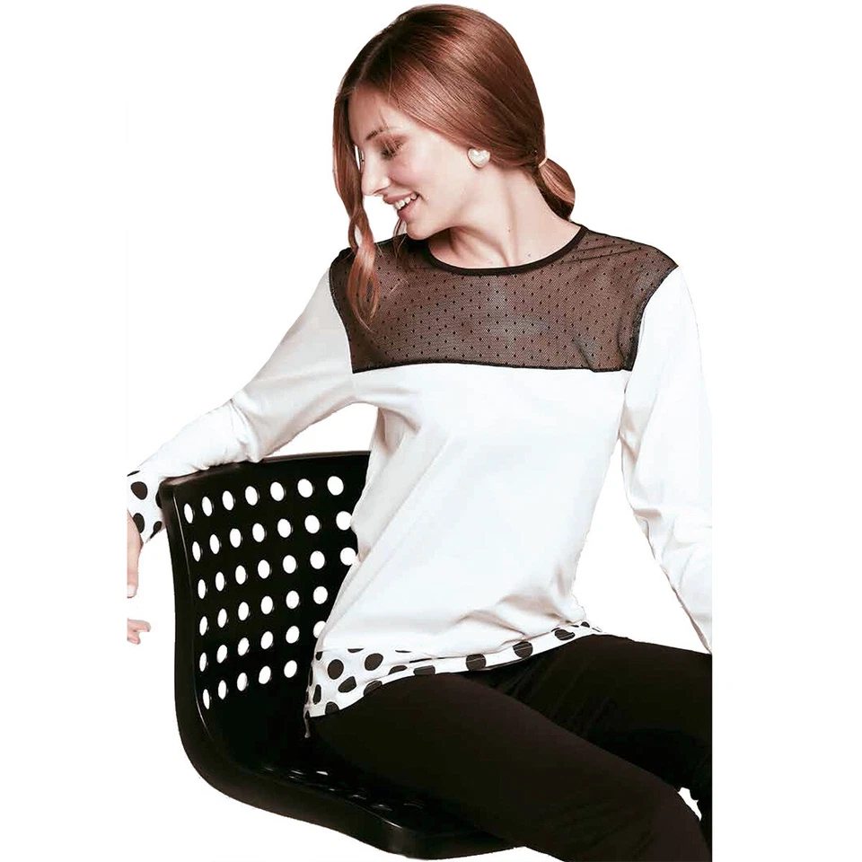 Pigiama donna Character in Cotone P1061 U307 - Imagen 2 de 3