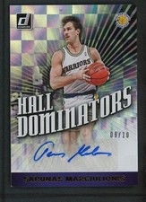 2019-20 SARUNAS MARCIULIONIS 09/10 AUTO PANINI DONRUSS HALL DOMINATORS (read)