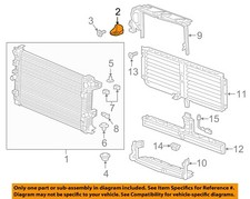 GM OEM 18-22 Equinox Cooling Radiator Components-Radiator Upper Bracket 84164531