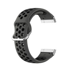 Watch Strap With Two-Tone Ventilated Wristband Metal Headpiece for Fitbit Versa4