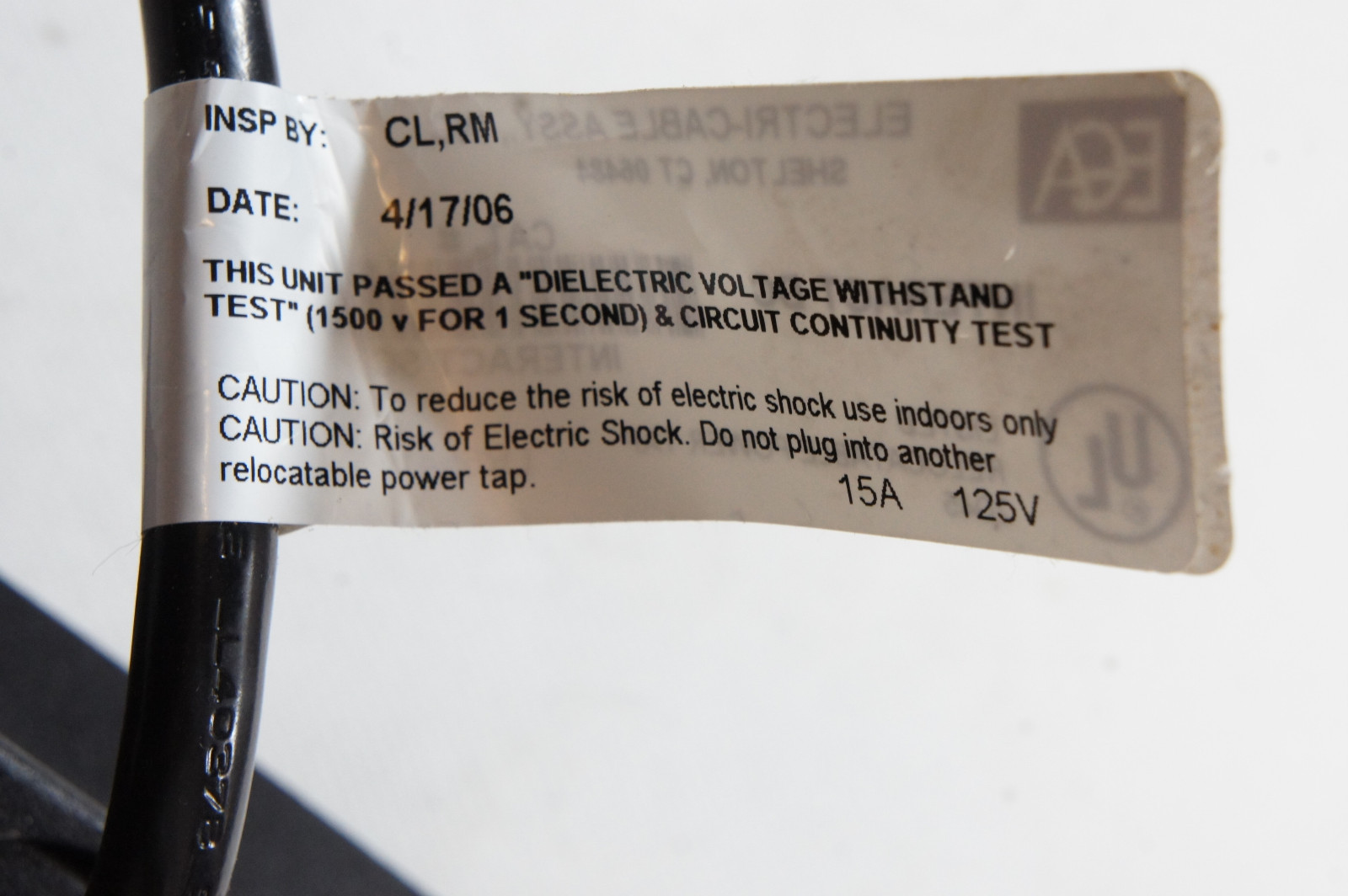 ELECTRI CABLE ASSEMBLIES INTERACT SC LR65415, NEW eBay