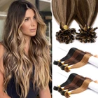 Keratin Nail Utip 100% Real Human Remy Hair Extensions 200S/100G THICK Full Head