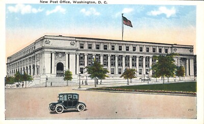 New Post Office Washington DC 1915 Postcard