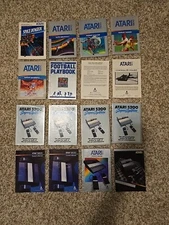 ATARI 5200 Video Game Instructions Manual Booklet Inserts Catalog Lot of 16 Book