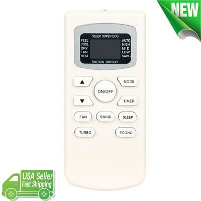 New GYKQ-34 Replaced Remote for Soleus/Black Decker Air Conditioner BPACT08WT