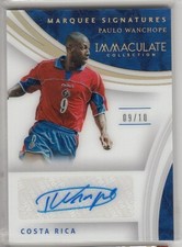 2010 PANINI Immaculate SOCCER PAULO WANCHOPE AUTO SP 9/10 jersey# gold 1of1