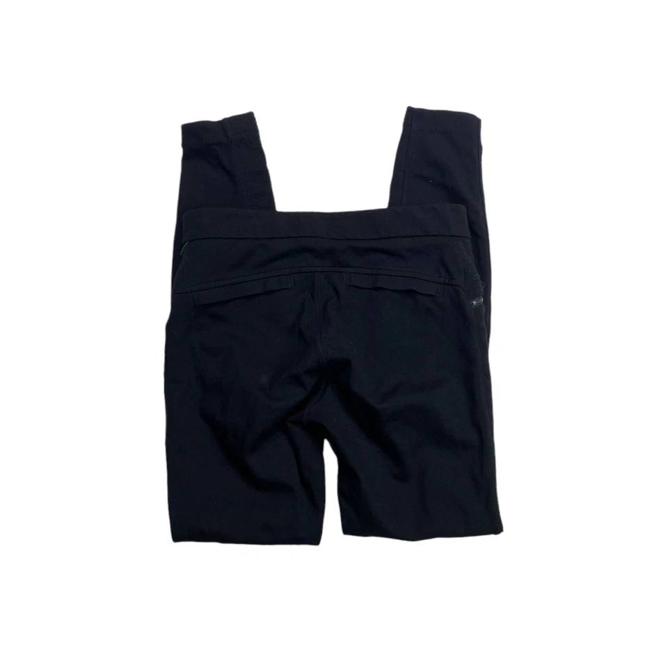 Pantalones Legging Athleta Ponte Moto Sarga Mujer Talla 2 Negros Tiro Bajo Elastizados Foto 3 de 4