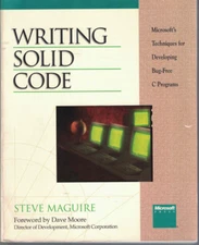Writing Solid Code - Steve Maguire (SC, 1993)
