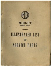Mg Midget Tf1250 Original 1953 Factory Spare Parts Catalogue Mg Midget Tf1250 Original 1953 Factory Spare Parts Catalogue