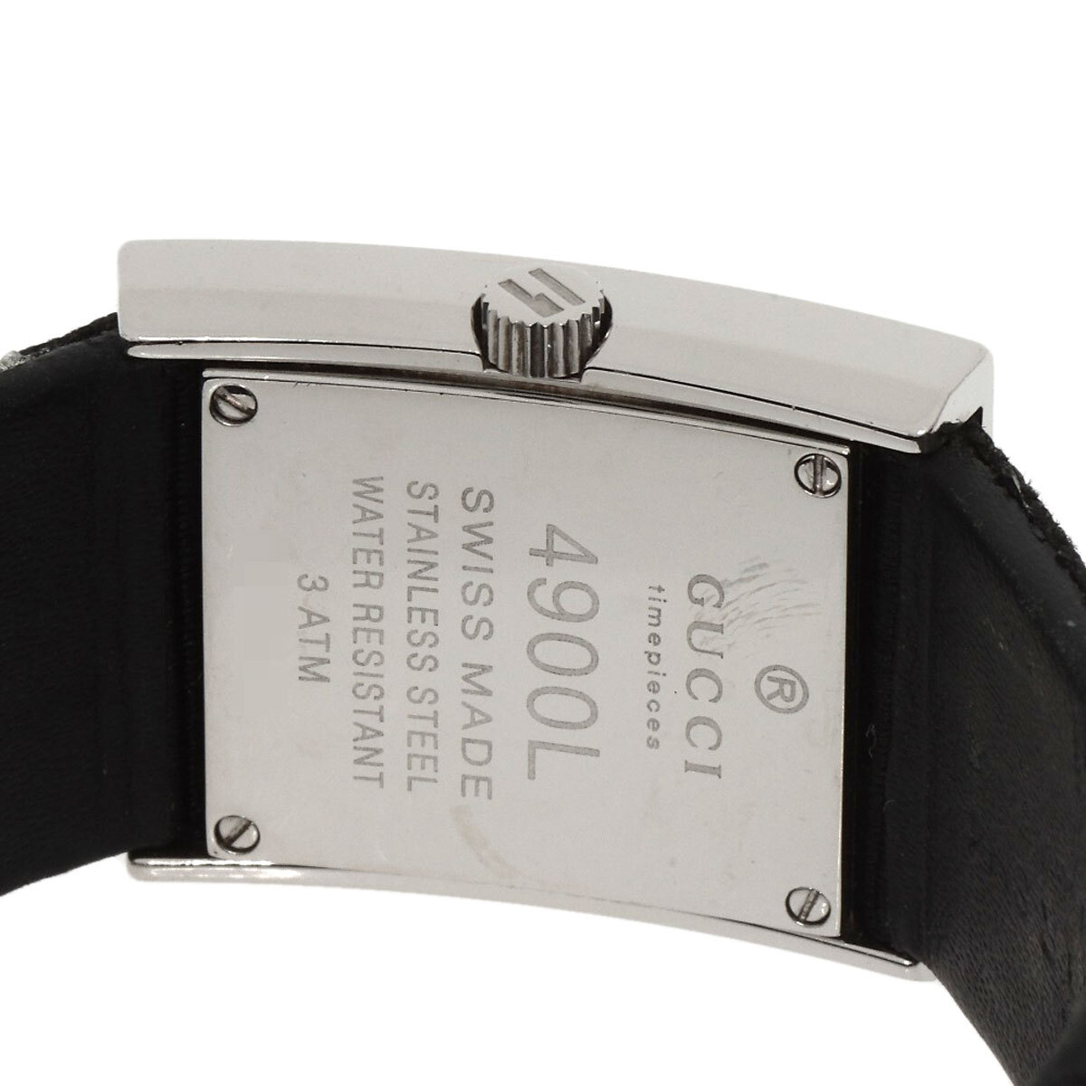 GUCCI Square face Watches 4900L Stainless Steel/Leather GUCCI Square face Watches 4900L Stainless Steel/Leather