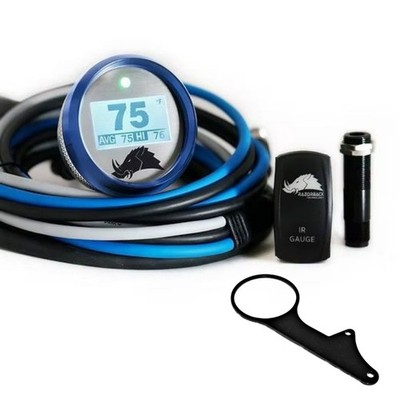 Razorback 3.2 Belt Temp Gauge/Left Side Mount For 20-25 Can-Am X3 Base - Blue
