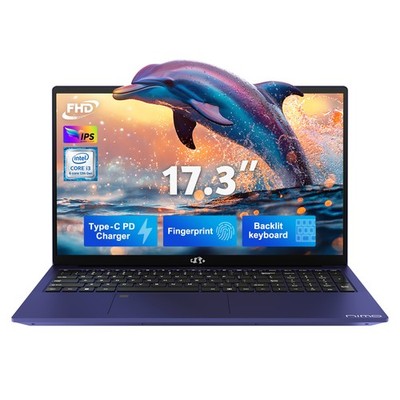 NIMO 17.3'' IPS FHD Laptop Intel 6 Core i3-1215U 8GB RAM 256GB SSD Up to 4.4GHz