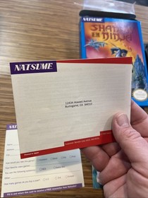 Ultra Rare Shadow of the Ninja By Natsume For Nintendo NES Tested CIB