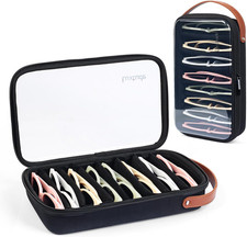 Travel Sunglasses Organizer Case for Women Men, Glasses Case Multiple Pairs W/Ad