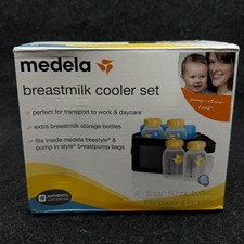 Medela milk Cooler Set 4- 5oz/150ml Bottles Cooler and Ice Pack