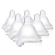 Evenflo Balance Plus Wide Neck Nipples for Baby Bottles 6 Piece Set