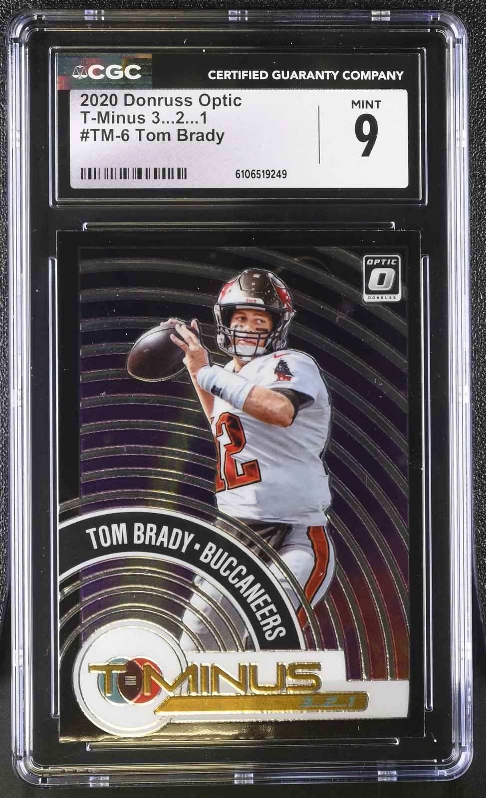 2020 Donruss Optic Tom Brady T-Minus 3...2...1 #TM-6 CGC 9 Tampa Bay Buccaneers