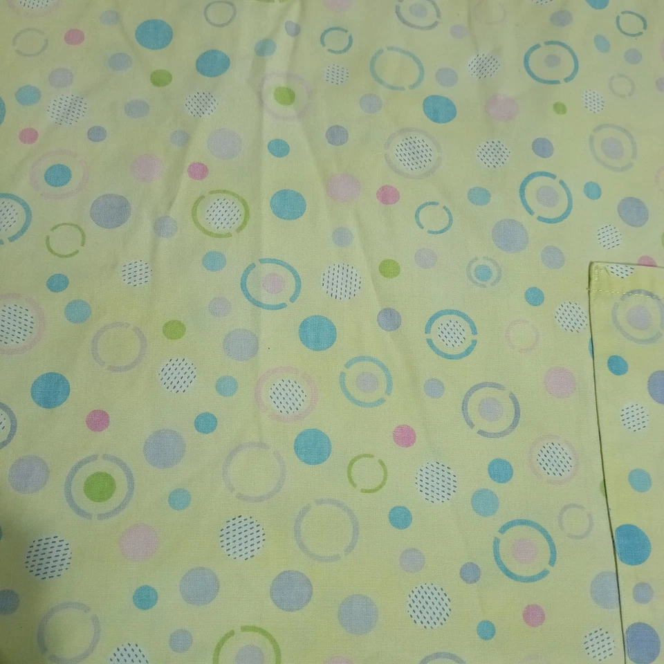 Simply Basic Scrub Top Yellow Abstract Circles Women's Size 3XL XXXL - Image 4 of 4