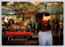 Dentzel Carousel Meridian Mississippi Postcard Highland Park Mascot
