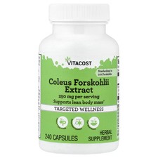 2 X Vitacost, Coleus Forskohlii Extract, 240 Capsules 125 mg per Ca-Worldwide