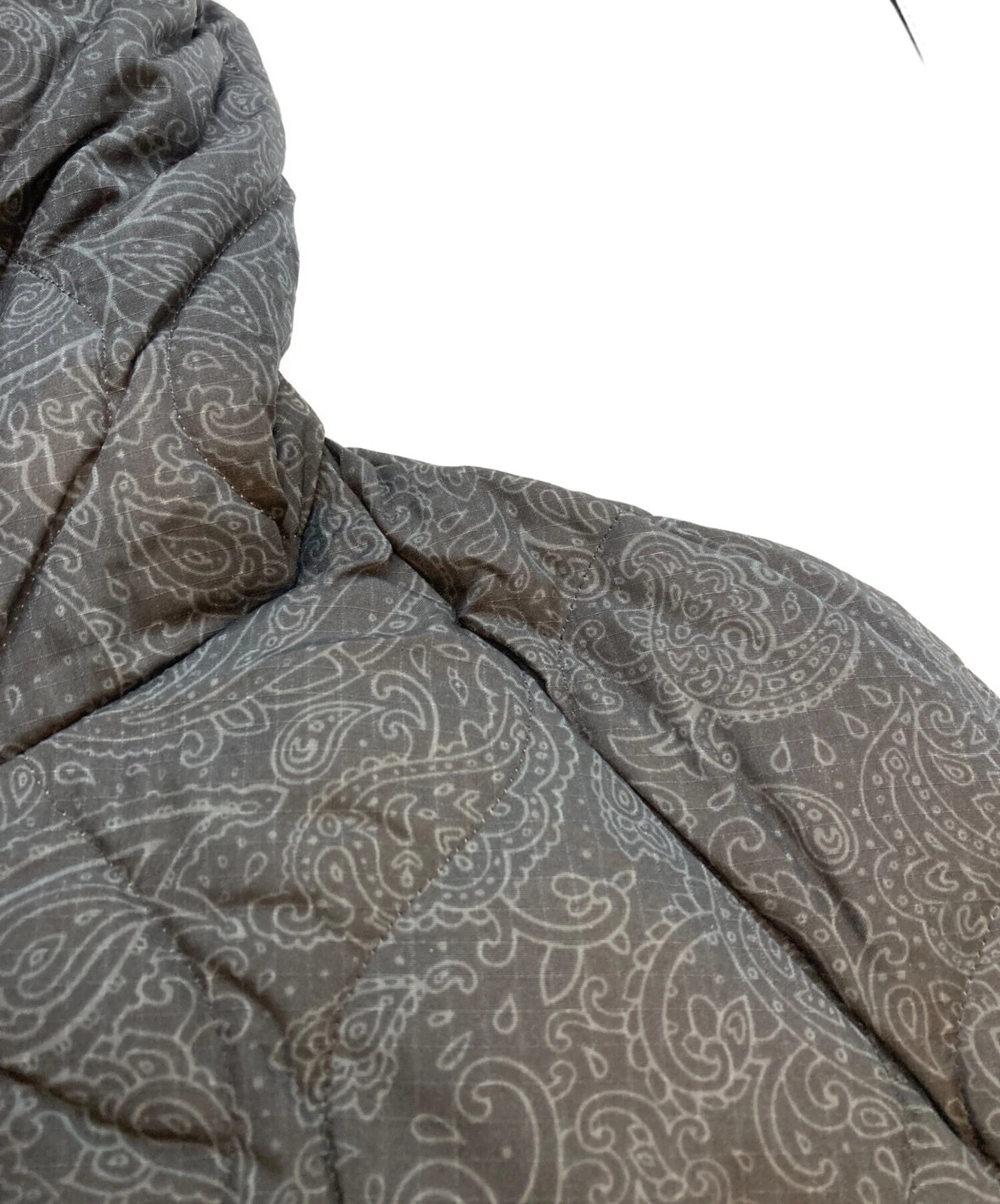 TAION Military Hooded Down Coat Men's Size L Black/Gray NWT - product detail image 5