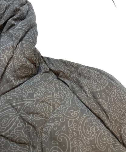 TAION Military Hooded Down Coat Men's Size L Black/Gray NWT image 5
